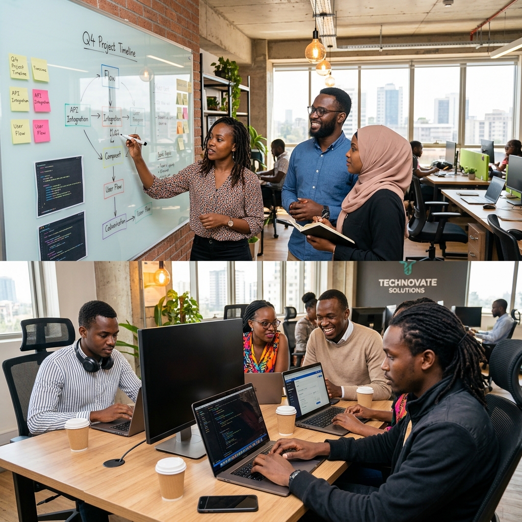 The Buypass team at the Lagos office